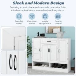 Sleek And Modern Shoe Cabinet With Adjustable Shelves - ModernLuxe -Cozy Living Deals Store GUEST 9f884c3d 4746 4d81 9e8c f1dad88ec6a4