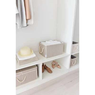 WeThinkStorage 2pk 34L Foldable Organizing Storage Bin With Rope Handle 6 WeThinkStorage 2pk 34L Foldable Organizing Storage Bin With Rope Handle - Image 6