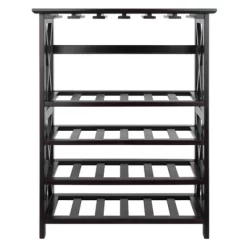 Rio 24 Bottles Wine Rack Wood/Espresso - Winsome