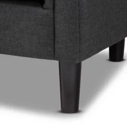 Bisset Chesterfield Chair Gray - Baxton Studio -Cozy Living Deals Store GUEST 9fee3ab8 1493 4d5f 9400 7c1fdb10f8bc