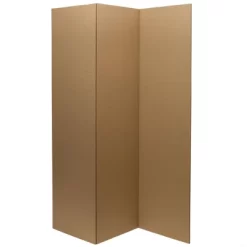 6' Cardboard Room Divider 3 Panel - Oriental Furniture