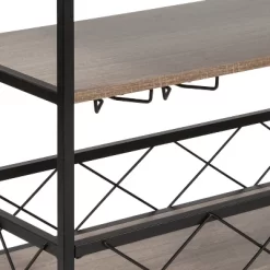 Emma And Oliver Light Oak Wood Kitchen Bar Cart, Stemware Rack And Locking Casters -Cozy Living Deals Store GUEST a0c39c8e bdf4 4d71 90fd 7aaa29e02da1