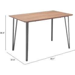 55.1" Grace Counter Table Brown - ZM Home -Cozy Living Deals Store GUEST a0d46fe9 e870 446a aad2 477e05ce6737