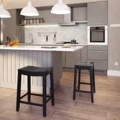 24" Fiddler Wood Backless Counter Height Barstool Black - Hillsdale Furniture -Cozy Living Deals Store GUEST a1183cf1 9f69 4a17 a4a1 b415bce383cd