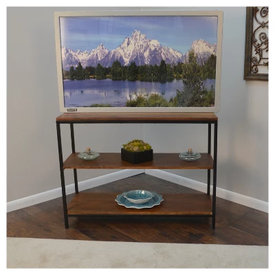 Finley Console/TV Stand - Chestnut/Black - Carolina Chair And Table 2 Finley Console/TV Stand - Chestnut/Black - Carolina Chair And Table - Image 2