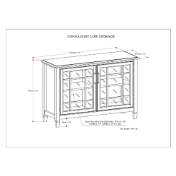 46" Hampshire Solid Wood Low Storage Cabinet Dark Chestnut Brown - WyndenHall 15 46" Hampshire Solid Wood Low Storage Cabinet Dark Chestnut Brown - WyndenHall -Cozy Living Deals Store GUEST a19b5814 6c1f 45ca a19d 5102dab85b28