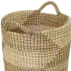 Set Of 3 Seagrass Storage Baskets Natural - Olivia & May 6 Set Of 3 Seagrass Storage Baskets Natural - Olivia & May -Cozy Living Deals Store GUEST a22d5ac8 d713 4489 8d77 6ce8f92f30d6