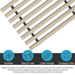 Continental Sleep, 0.75-Inch Heavy Duty Vertical Mattress Support Wooden Bunkie Board/Slats -Cozy Living Deals Store GUEST a27b9f95 d8ea 4185 bcca 964c01526d1a 1