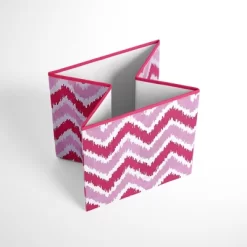 Bacati - MixNMatch Pink Zigzag Storage Box Small -Cozy Living Deals Store GUEST a2895b8d 3c02 44a3 877e e29417332906