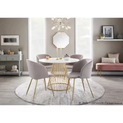 48" Chloe Storage Bench Velvet/Metal Gold/Blush Pink - LumiSource -Cozy Living Deals Store GUEST a32700e6 7261 4b18 8802 e508a12bee2e