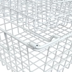 Set Of 3 Storage Bins - Basket Set For Toy, Kitchen, Closet, And Bathroom Storage - Small, Medium, And Large Shelf Organizers By Home-Complete (White) -Cozy Living Deals Store GUEST a35ed276 4b64 439f b37a 76471a1b437d