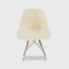 Remy Flokati Chair White - Linon