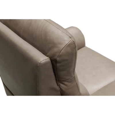 Seymour Top Grain Leather Power Reclining Loveseat Beige - Abbyson Living 4 Seymour Top Grain Leather Power Reclining Loveseat Beige - Abbyson Living - Image 4