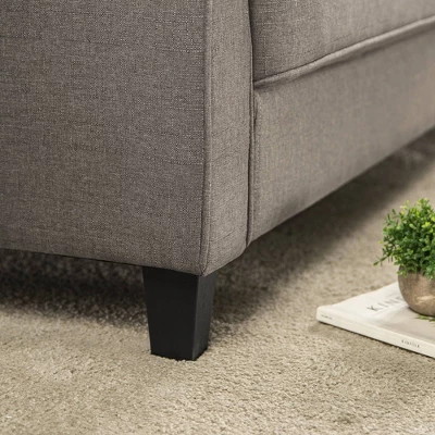 56.7" Sayan Loveseat Sofa With USB Sand Gray - Zinus 6 56.7" Sayan Loveseat Sofa With USB Sand Gray - Zinus - Image 6