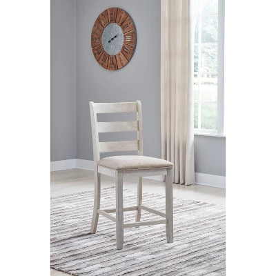 Set Of 2 Skempton Counter Height Barstools Beige - Signature Design By Ashley 2 Set Of 2 Skempton Counter Height Barstools Beige - Signature Design By Ashley - Image 2