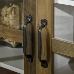 HOMCOM Kitchen Sideboard, Glass Door Buffet Cabinet, Accent Cupboard With Adjustable Storage Shelf For Living Room, Distressed White 8 HOMCOM Kitchen Sideboard, Glass Door Buffet Cabinet, Accent Cupboard With Adjustable Storage Shelf For Living Room, Distressed White -Cozy Living Deals Store GUEST a60fec10 1241 41a7 9326 da776cff95d5