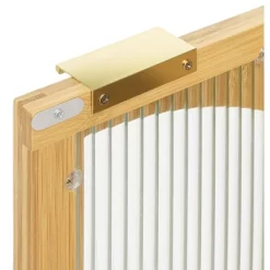 Aash 2-Doors Solid Bamboo Storage Cabinet,Circle-Shape Doors Farmhouse Storage Cabinet With 1 Adjustable Inner Shelves-The Pop Maison -Cozy Living Deals Store GUEST a63932d6 55bd 454f 9acb 0ae21162795e