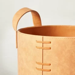 Faux Leather Storage Bin Camel Brown - Hearth & Hand™ With Magnolia 8 Faux Leather Storage Bin Camel Brown - Hearth & Hand™ With Magnolia -Cozy Living Deals Store GUEST a690a4f2 fdff 45a8 bfee d68985dd8506