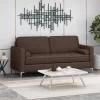 Portwall Contemporary Tufted Sofa Brown - Christopher Knight Home