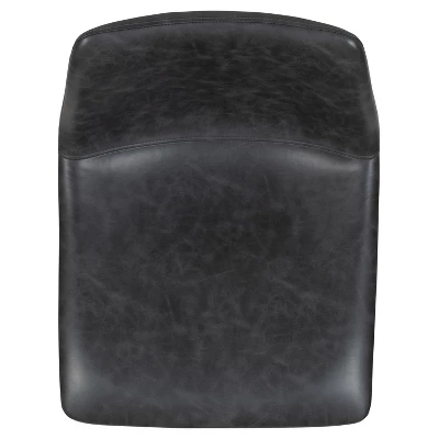 Merrick Lane 30 Inch Faux Bar Height Bucket Seat Stools, Set Of 2 13 Merrick Lane 30 Inch Faux Bar Height Bucket Seat Stools, Set Of 2 - Image 13