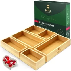 Royal Craft Wood Universal Bamboo Storage Box Set 15 Royal Craft Wood Universal Bamboo Storage Box Set -Cozy Living Deals Store GUEST a7e58c18 6d88 4964 b438 d52bad1fcc20