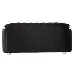 71" Pyroden Loveseat Black Velvet/Chrome Finish - Acme Furniture 10 71" Pyroden Loveseat Black Velvet/Chrome Finish - Acme Furniture -Cozy Living Deals Store GUEST a80f2b45 a372 4cd5 8a53 3790a1a741e9