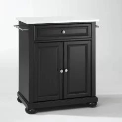 Alexandria Stone Top Portable Kitchen Island/Cart - Crosley -Cozy Living Deals Store GUEST a812dd4e fa68 43b2 9e6d 5e87ce3a3bc8