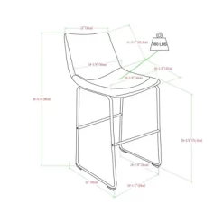 Set Of 2 Laslo Modern Upholstered Faux Leather Barstools - Saracina Home 17 Set Of 2 Laslo Modern Upholstered Faux Leather Barstools - Saracina Home -Cozy Living Deals Store GUEST a827c39c ba03 4975 892b 7586cf04622d