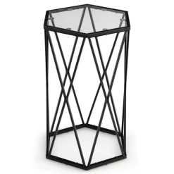 Costway Set Of 2 End Table Tempered Glass Top Metal Frame Hexagonal Accent Side Table 17 Costway Set Of 2 End Table Tempered Glass Top Metal Frame Hexagonal Accent Side Table -Cozy Living Deals Store GUEST a855d45d 7d98 445b b3cd 3612da97efa2
