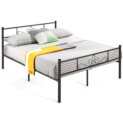 Costway Twin/Queen/Full Metal Platform Bed Frame With Headboard And Footboard No Box Spring Needed 4 Costway Twin/Queen/Full Metal Platform Bed Frame With Headboard And Footboard No Box Spring Needed - Image 4