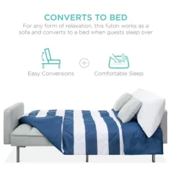 Best Choice Products Convertible Living Room Linen Fabric Tufted Split-Back Futon Sofa W/ 2 Pillows 12 Best Choice Products Convertible Living Room Linen Fabric Tufted Split-Back Futon Sofa W/ 2 Pillows -Cozy Living Deals Store GUEST a96588d1 9a87 4f4a 8ef9 2a003adf9e1a