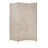 Modern Metal Filigree Room Divider Screen Gold - Olivia & May