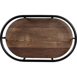 Honey-Can-Do 3 Tier Oval Bar Cart Walnut -Cozy Living Deals Store GUEST aa94be73 1f96 49b5 99a1 26c148db1b55