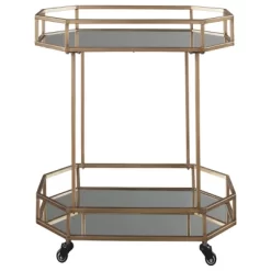 Daymont Bar Cart Gold Finish - Signature Design By Ashley