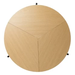 Valxina Round Folding Dining Table Natural/Black - Aiden Lane -Cozy Living Deals Store GUEST ab28a51d 9193 433a 8cdc 36508c2bd985