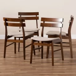 Set Of 4 Devlin Upholstered Wood Dining Chairs - Baxton Studio 9 Set Of 4 Devlin Upholstered Wood Dining Chairs - Baxton Studio -Cozy Living Deals Store GUEST ab2dbcb8 dd06 43d7 bfb2 2bc5b8f0adb2