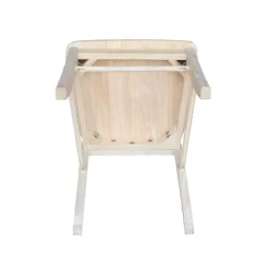 Set Of 2 X Back Chairs With Solid Wood Seat Unfinished - International Concepts -Cozy Living Deals Store GUEST abad2835 951c 49cb a61e 6dff462f2e5b