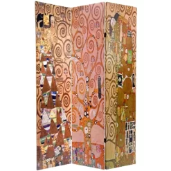 6' Tall Double Sided Works Of Klimt Room Divider - Oriental Furniture -Cozy Living Deals Store GUEST ac9bbd95 3f1f 443c 84d5 ab896315382b