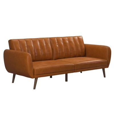 Brittany Futon Convertible Sofa Faux Leather - Novogratz 11 Brittany Futon Convertible Sofa Faux Leather - Novogratz - Image 11