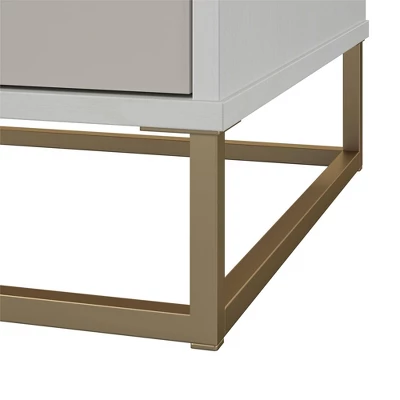 Kelly Accent Cabinet White/Taupe - Paris Hilton X The Novogratz 7 Kelly Accent Cabinet White/Taupe - Paris Hilton X The Novogratz - Image 7