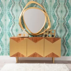 Verdeen Console Brown/Gold - Powell Company -Cozy Living Deals Store GUEST ae5cddbe 0f56 4684 ba38 aae7846884a3