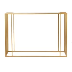Contemporary Metal Mirrored Console Table Gold - Olivia & May -Cozy Living Deals Store GUEST ae72bdfc 322f 456b bcfb 3568ffe5d267