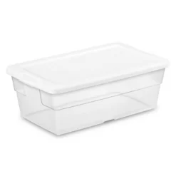 Sterilite 6 Quart Clear Plastic Stacking Storage Container Tote With White Lid For Garage, Kitchen, And Closet Organization 13 Sterilite 6 Quart Clear Plastic Stacking Storage Container Tote With White Lid For Garage, Kitchen, And Closet Organization -Cozy Living Deals Store GUEST aeea496c e691 40e3 8ff1 911f89194f91