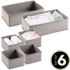 MDesign Kids Fabric Dresser Drawer And Storage Organizer - 6 Pack