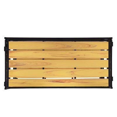 Seville Classics 2 Tier Stackable Aspen Resin Slat Shoe Rack Black 11 Seville Classics 2 Tier Stackable Aspen Resin Slat Shoe Rack Black - Image 11