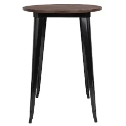 Emma And Oliver 30" Round Wood/Metal Indoor Bar Height Table -Cozy Living Deals Store GUEST b059a24e 22d4 4149 8179 5efb6a8879e2