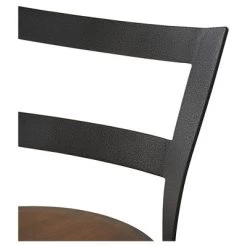 Set Of 2 24" Saroyan Swivel Metal & Wood Counter Height Barstool Graphite - Inspire Q -Cozy Living Deals Store GUEST b06223e1 0567 469f b791 8f313c2d44f8