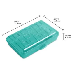 Sterilite Small Translucent Plastic Pencil Box Case With Lid For School & Office Supplies Pen Holders, Molokai Blue Tint (24 Pack) -Cozy Living Deals Store GUEST b082332c e0c1 47b1 8234 88f9c1cc3997