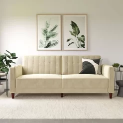 Isabella Tufted Transitional Futon - Room & Joy -Cozy Living Deals Store GUEST b09e5f97 02f1 4021 a1d3 6f1c53f77d19