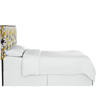 Arcadia Nail Button Botanical Printed Headboard - Skyline Furniture 2 Arcadia Nail Button Botanical Printed Headboard - Skyline Furniture - Image 2